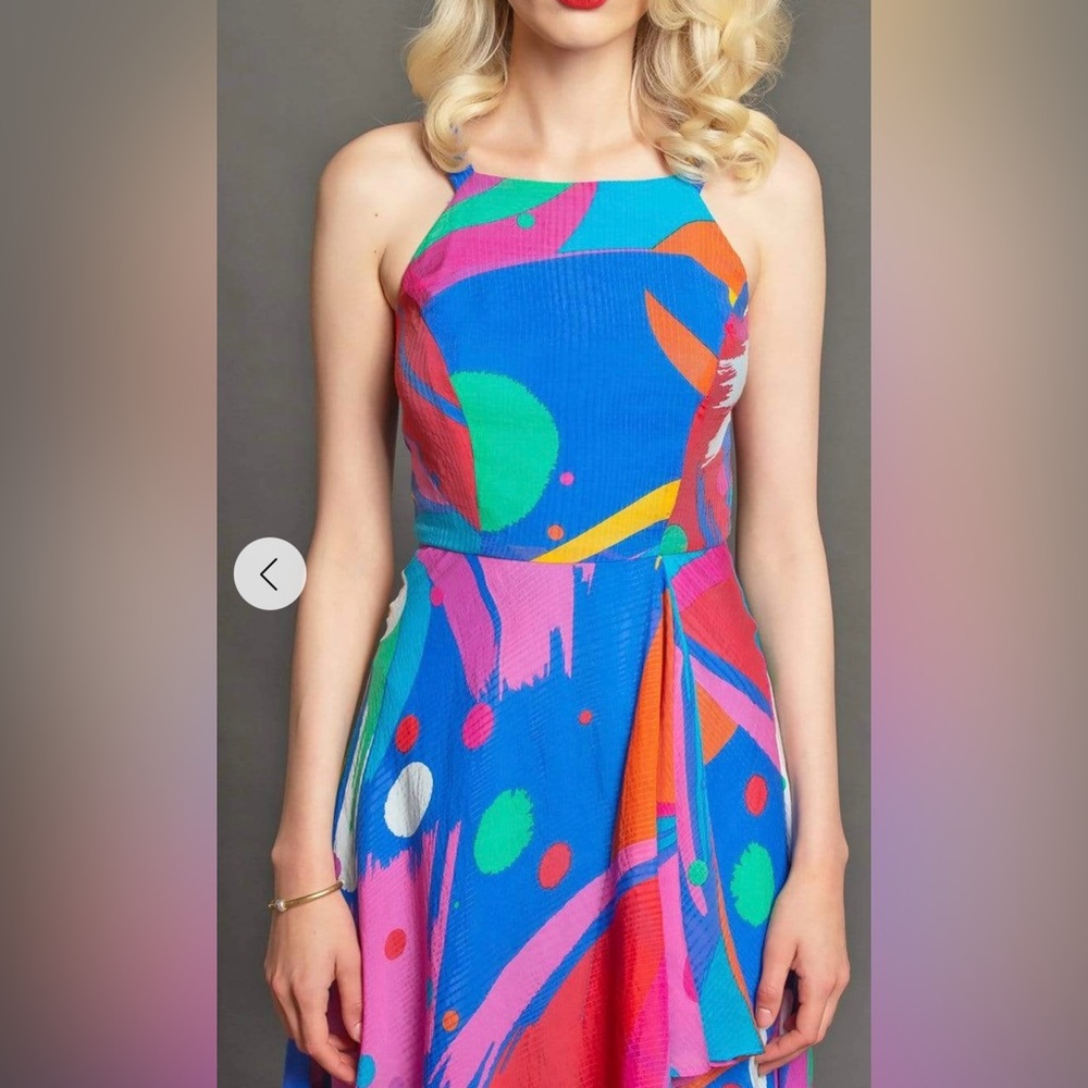 (NEW) Anthropologie Coconinno Jenine Maxi Dress - Miami Vibes - Picture 4 of 16